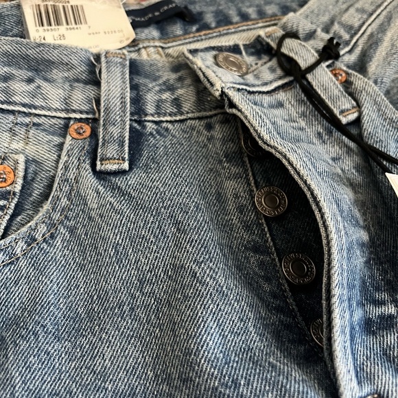 Levi’s Made & Crafts Women's Blue Laser Cut Embroidered Jeans - Picture 5 of 9